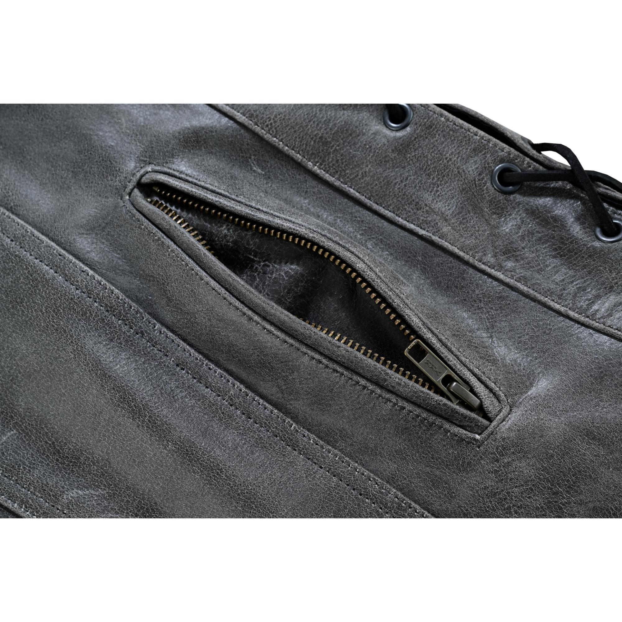 DS105V Men's Gray Single Back Panel Concealed Carry Vest - Image 11