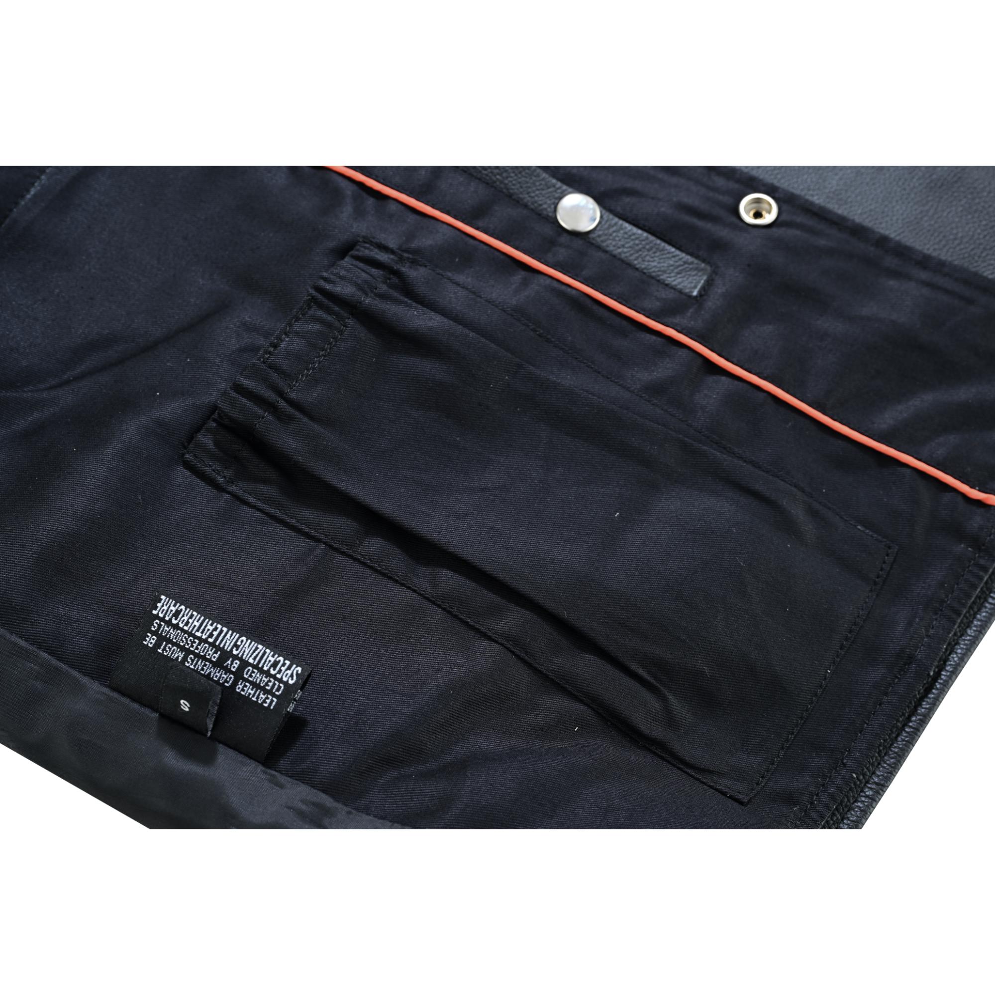 DS125 Men's Single Back Panel Concealed Carry Vest (Buffalo Nickel He - Image 14