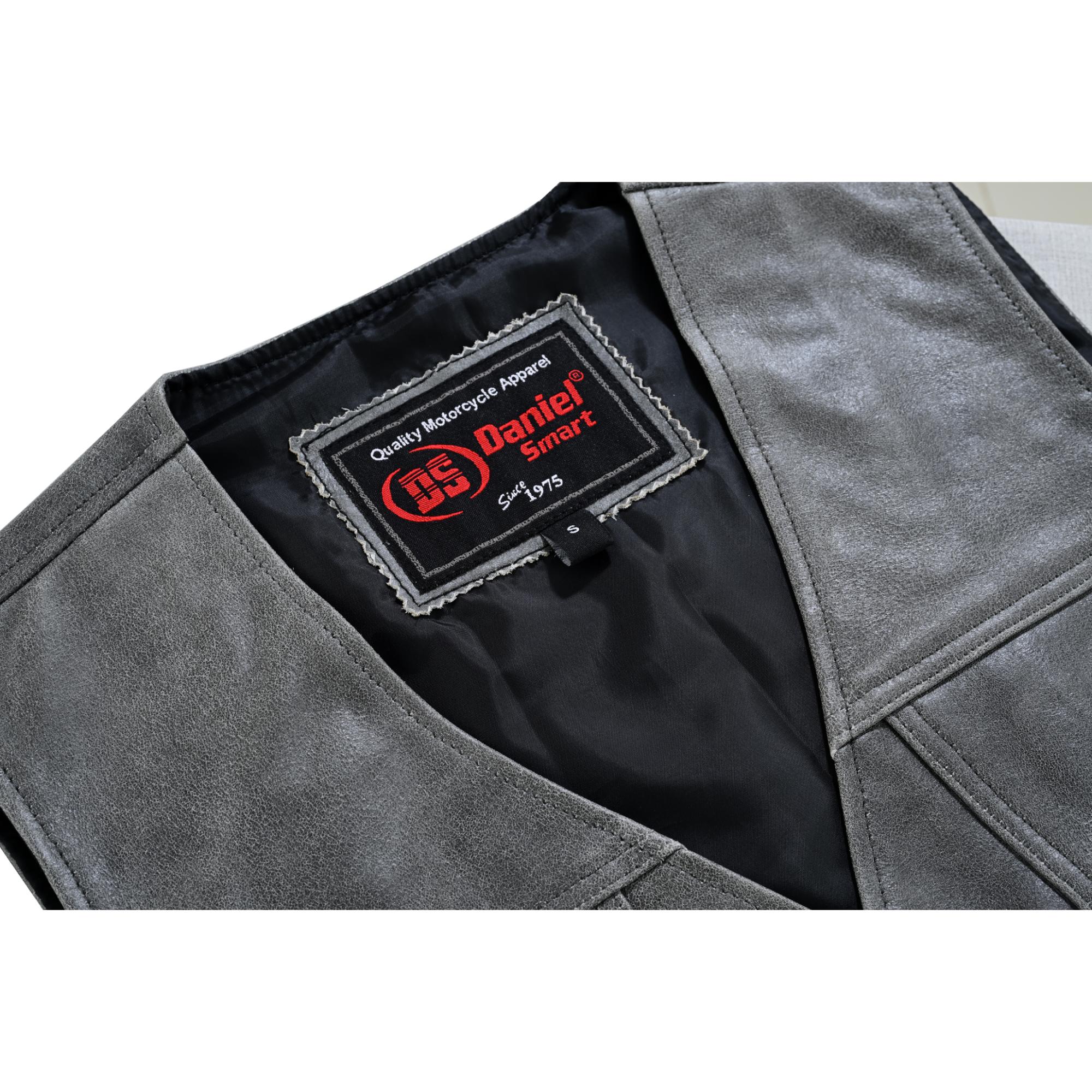 DS105V Men's Gray Single Back Panel Concealed Carry Vest - Image 17