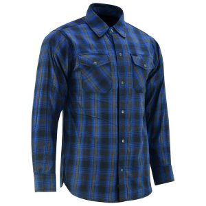 DS4681 Flannel Shirt - Daze Blue and Black