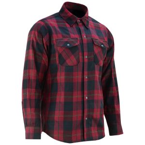 DS4682 Flannel Shirt - Red and Black