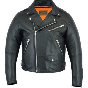 DS737 Men's Modern Full Cut Beltless Biker Jacket