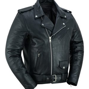 DS732 Men's Premium Classic Plain Side Police Style Jacket