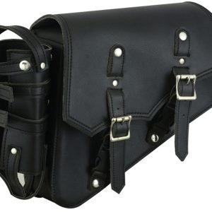 DS5011L Left Side Synthetic Leather Swing Arm Bag w/Bottle Holder