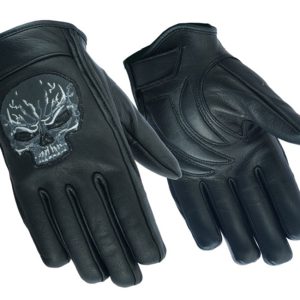 DS47   Reflective Skull Short Glove