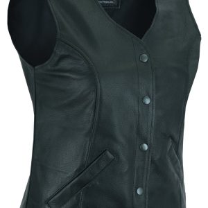 DS204 Women's Stylish Longer Body &frac34; Vest - Plain Sides