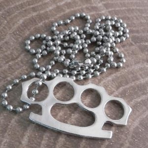 AB340 Brass Knuckle Necklace