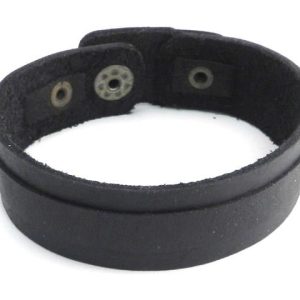 PV3206BLK Black Layered Leather Strap Bracelet