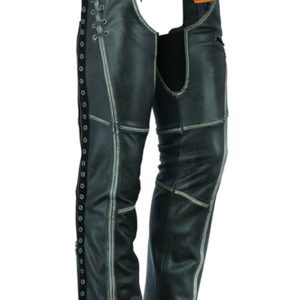 DS485V Women's Gray Stylish Lightweight Hip Set Chaps