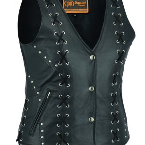 DS234 Women's Open neck Vest with Lacing Details