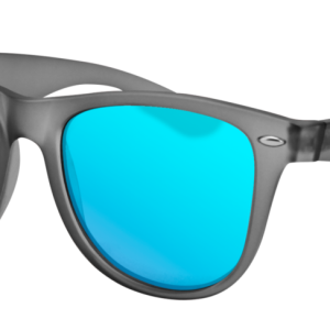 EZMT03 Minty Matte Gray Frame, Smoked Blue Mirror Lens