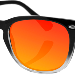 EZNV03 NVS Sunglass, Black Gradient Frame Smoked Crimson Mirrored len