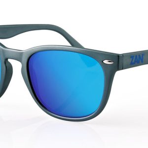 EZNV04 NVS Sunglass, Matte Gunmetal Frame, Smoked Cyan Mirror Lens