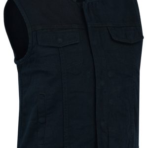 DM987 Women's Advance Black Construction Denim Vest