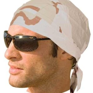 HW2683 Headwrap Camo Three Color Desert