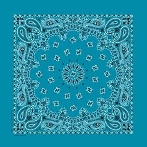 NT4412 Bandana Paisley Turquoise