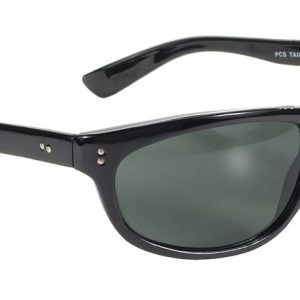 81012 Dirty Harry MC Sunglass Wrap Blk/Dk Green Lens