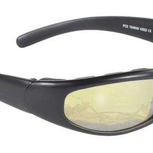 43022 Rally Wrap Padded Blk Frame/Yellow Lens