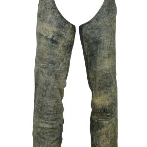 DS439 Unisex Double Deep Pocket Thermal Lined Chaps- Antique Brown