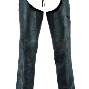 DS490 Women's Stylish Lightweight Hip Set Chaps in Lightweight Drum Dyed Distres