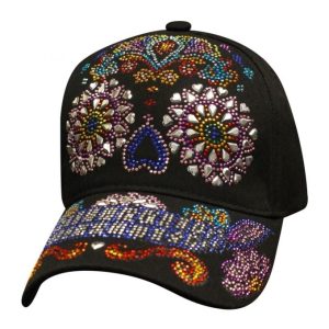 SBLSUSK Bling Sugar Skull Hat