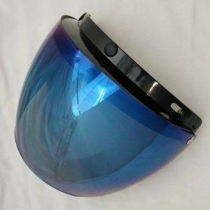 02-212 3 Snap Flip Shield - Hard Coated Blue Mirror