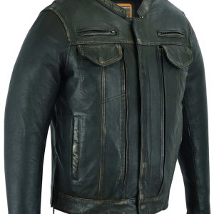 DS790 Men's Modern Utility Style Jacket in Lightweight Drum Dyed Dist