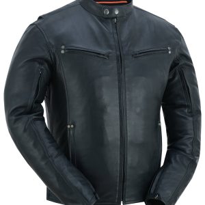 DS742 Men's Lightweight Drum Dyed Naked Lambskin Jacket