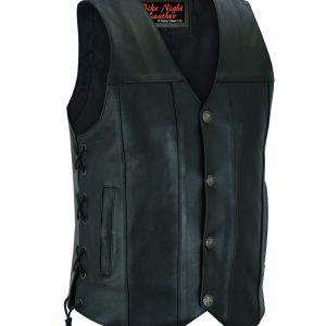 DS142 Men's Single Back Panel Concealed Carry Vest (Buffalo Nickel Head Snaps)