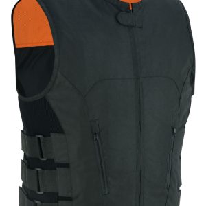 DS112BK Men's Textile Updated SWAT Team Style Vest