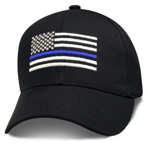 SPOLICE Blue Stripe Police Flag Cap