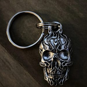 BBK-03 Flame Skull Keychain