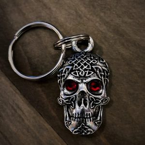 BBK-110 Celtic Skull Diamond Keychain