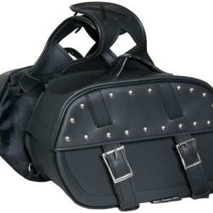 DS342S Two Strap Saddle Bag w/ Studs