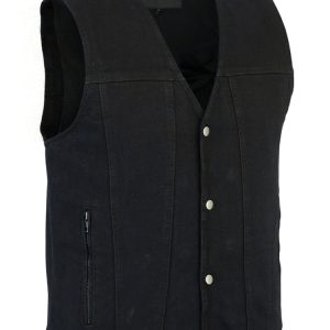 DM925BK Men's Single Back Panel Concealed Carry Denim Vest