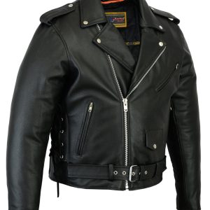 DS731 Men's Classic Side Lace Police Style M/C Jacket
