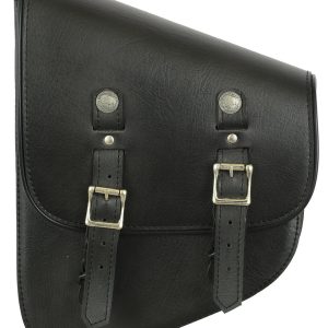 DS4010L Left Side Premium Leather Swing Arm Bag W/ Buffalo Snaps