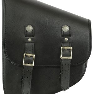 DS5010L Left Side Synthetic Leather Swing Arm Bag W/ Buffalo Snaps