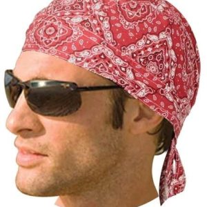 HW2614 Headwrap Paisley Red