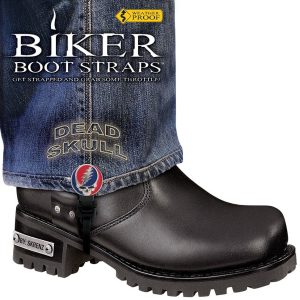 BBS/DS6 Weather Proof- Boot Straps- Dead Skull- 6 Inch