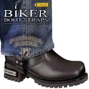BBS/PW6 Weather Proof- Boot Straps- POW MIA- 6 Inch