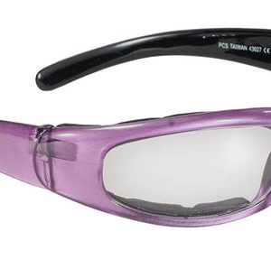 43027 Rally Wrap Padded Blk Frame/Purple Pearl/Clear Lens