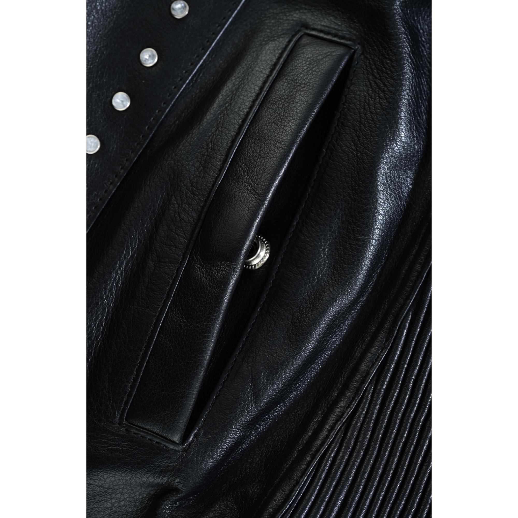 Biker Babe Women’s Studded Leather Motorcycle Vest - Image 16