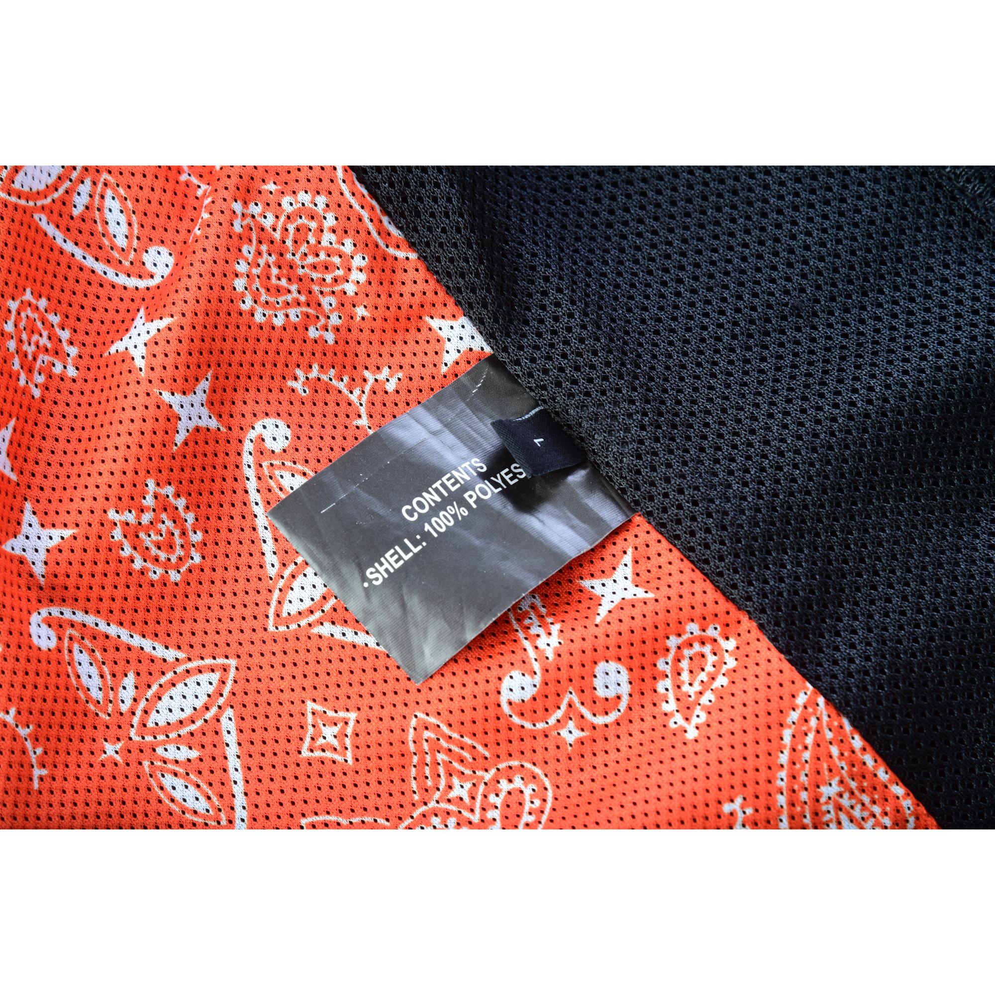 Night Tiger Men’s Black Mesh Textile Vest with Orange Diamond Stitch - Image 17